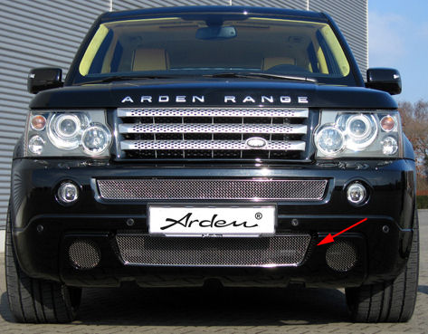 Arden Stainless Steel Front Grille - Click Image to Close